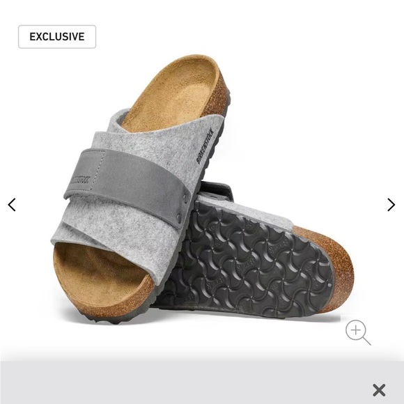 Birkenstock Kyoto Gray Sandals with Adjustable Straps and Contoured Footbed - Picture 2 of 9